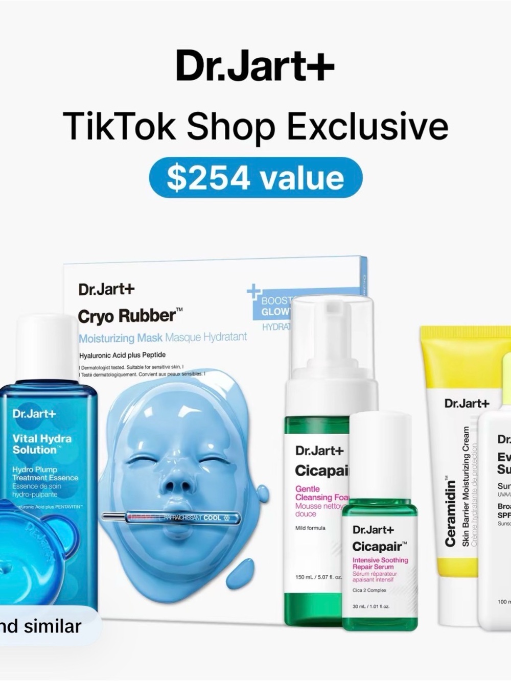 Dr.Jart+ Hydration & Repair Mask Set — Blue & White Skincare Collection